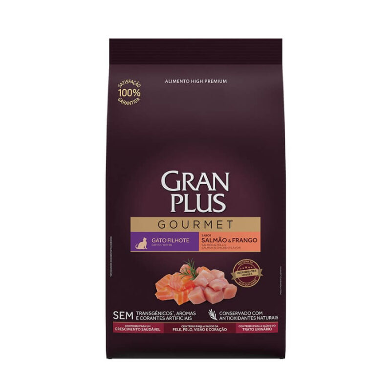 Gran Plus GOURMET Gato Cachorro Salmon y Pollo x 10 kg