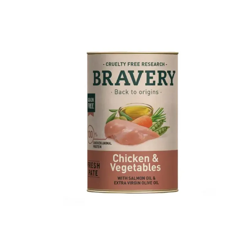 Bravery pollo y vegetales x 290 gramos