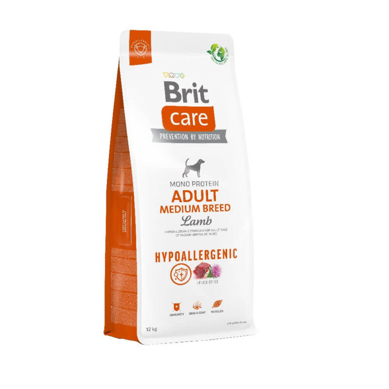 Brit care adulto razas medianas sabor cordero x 12 kg