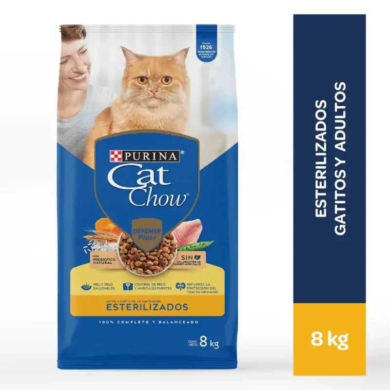 Cat chow esterilizados x 8 KG