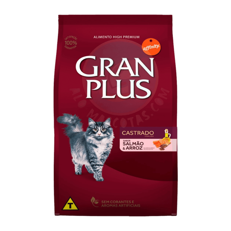 Gran Plus para gatos castrados de Salmon x 10 kg