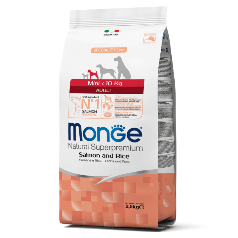 Monge adulto razas pequeñas salmon x 2.5 kg