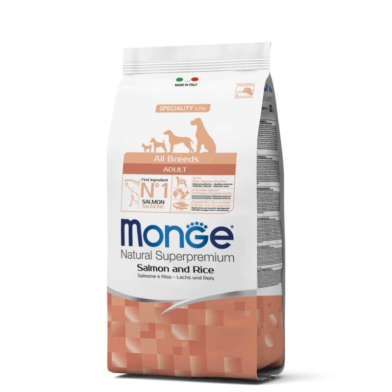 Monge adulto salmon y arroz x 2.5 kg