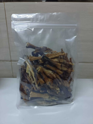 Patitas de pollo deshidratado a granel en kilogramos